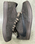 AIR JORDAN 1 LOW TRAVIS SCOTT VELVET BROWN - SIZE 8.5 (WORN) - SUPER CLEAN