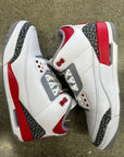 AIR JORDAN 3 FIRE RED 2022 - SIZE 9.5 (WORN)