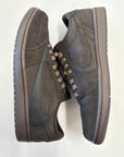 AIR JORDAN 1 LOW TRAVIS SCOTT VELVET BROWN - SIZE 11 (WORN) - SUPER CLEAN