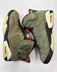 AIR JORDAN 6 TRAVIS SCOTT OLIVE - SIZE 11 (WORN)