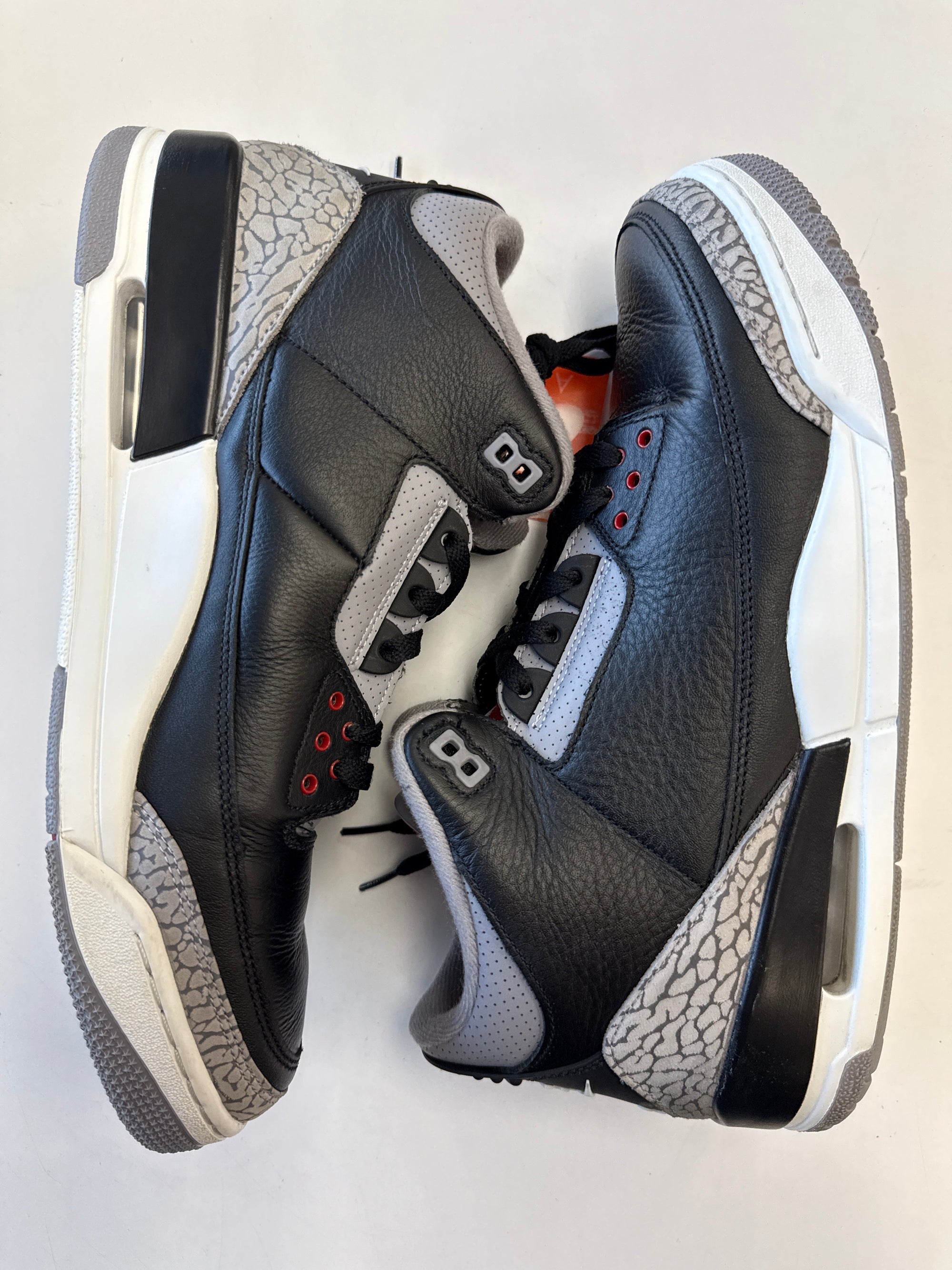 AIR JORDAN 3 BLACK CEMENT 2024 - SIZE 13 (WORN)