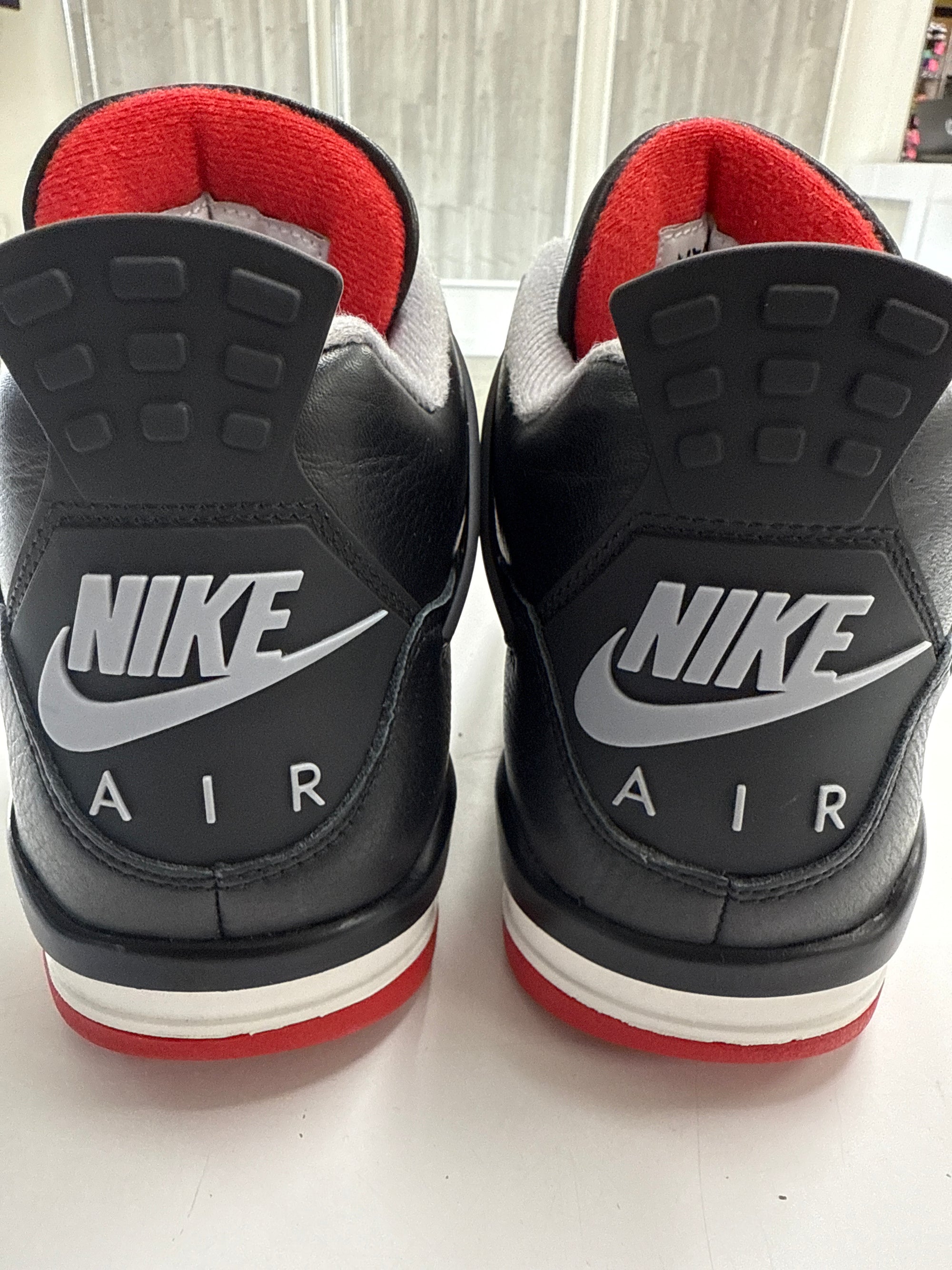 AIR JORDAN 4 BRED REIMAGINED - SIZE 9 (WORN)
