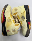OFF WHITE AIR JORDAN 5 SAIL - SIZE 10.5 (WORN)