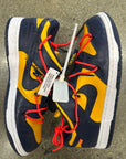 OFF WHITE DUNK LOW UNIVERSITY GOLD - SIZE 11 (WORN)