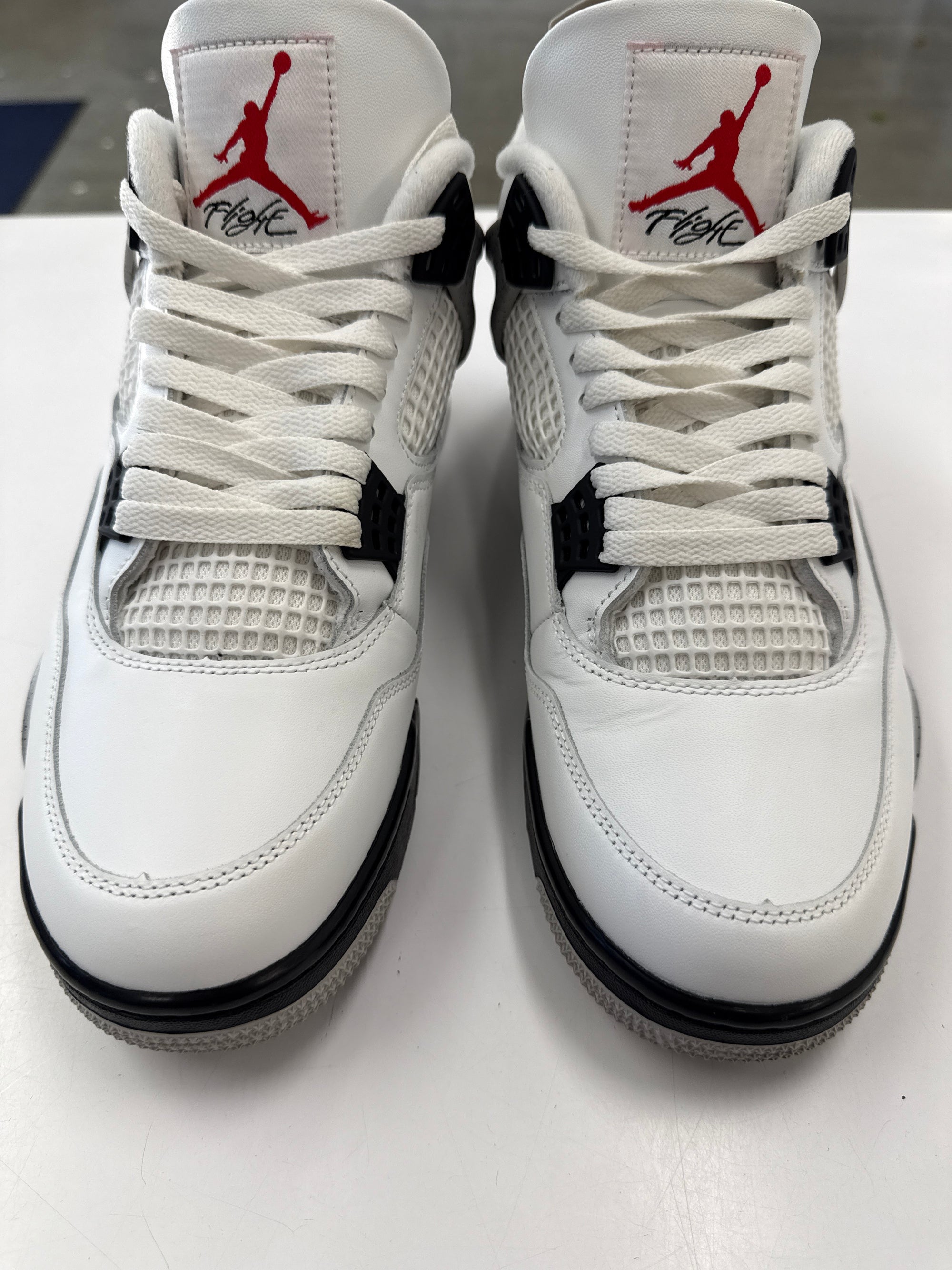 AIR JORDAN 4 WHITE CEMENT 2025 - SIZE 11 (WORN) - SUPER CLEAN