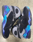 2025 AIR JORDAN 8 RETRO AQUA - SIZE 13 (WORN)
