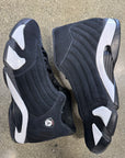 AIR JORDAN 14 BLACK WHITE - SIZE 13 (WORN)