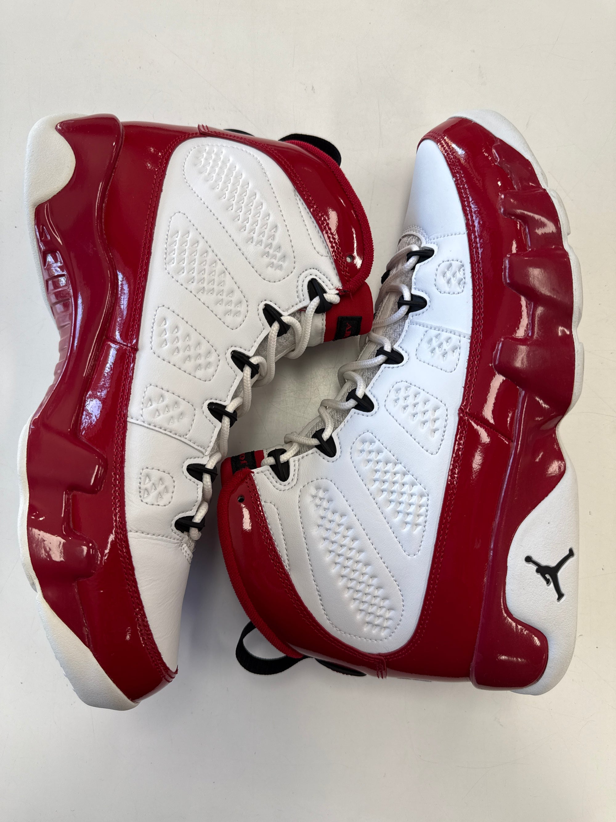 AIR JORDAN 9 WHITE GYM RED - SIZE 10 (WORN)