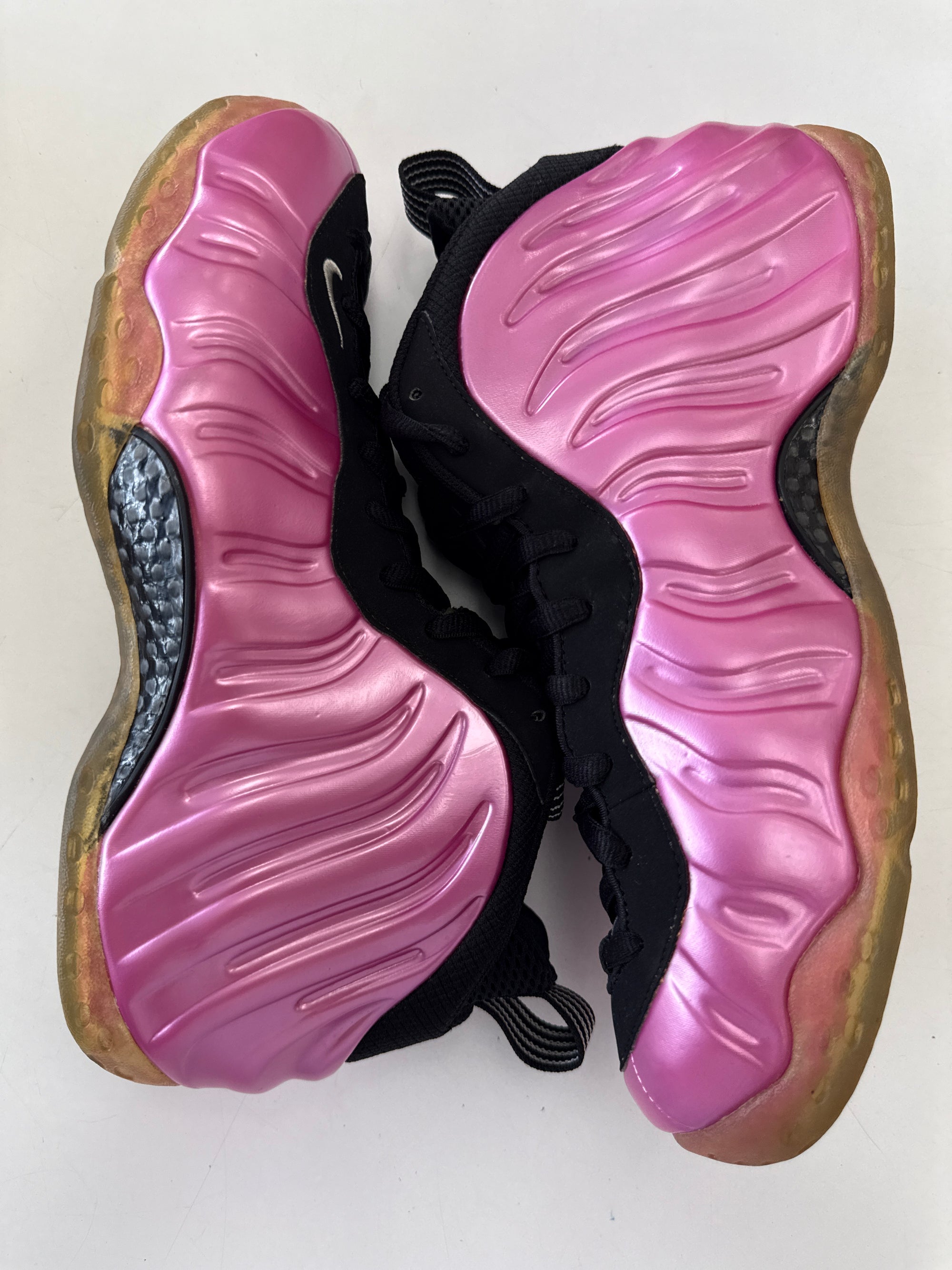 AIR FOAMPOSITE ONE PEARLIZED PINK - SIZE 10.5 (WORN)
