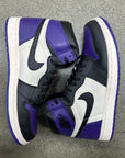 AIR JORDAN 1 HIGH COURT PURPLE 1.0 - SIZE 10.5 (WORN) - SUPER CLEAN