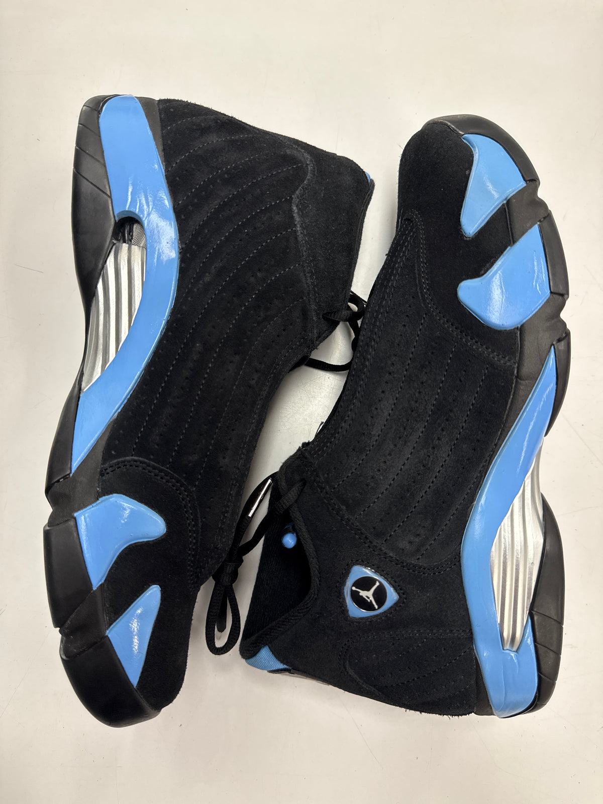 AIR JORDAN 14 BLACK UNIVERSITY BLUE 2026 - SIZE 12 (WORN) - SUPER CLEAN