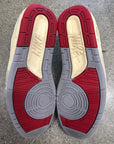 OFF WHITE AIR JORDAN 2 WHITE RED - SIZE 9 (WORN)