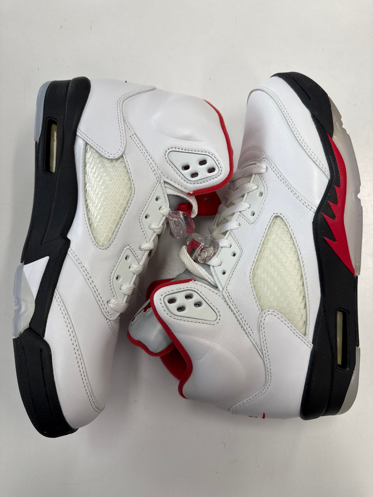 AIR JORDAN 5 FIRE RED SILVER TONGUE - SIZE 10 (WORN)