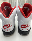 AIR JORDAN 5 FIRE RED SILVER TONGUE 2020 - SIZE 9 (WORN)