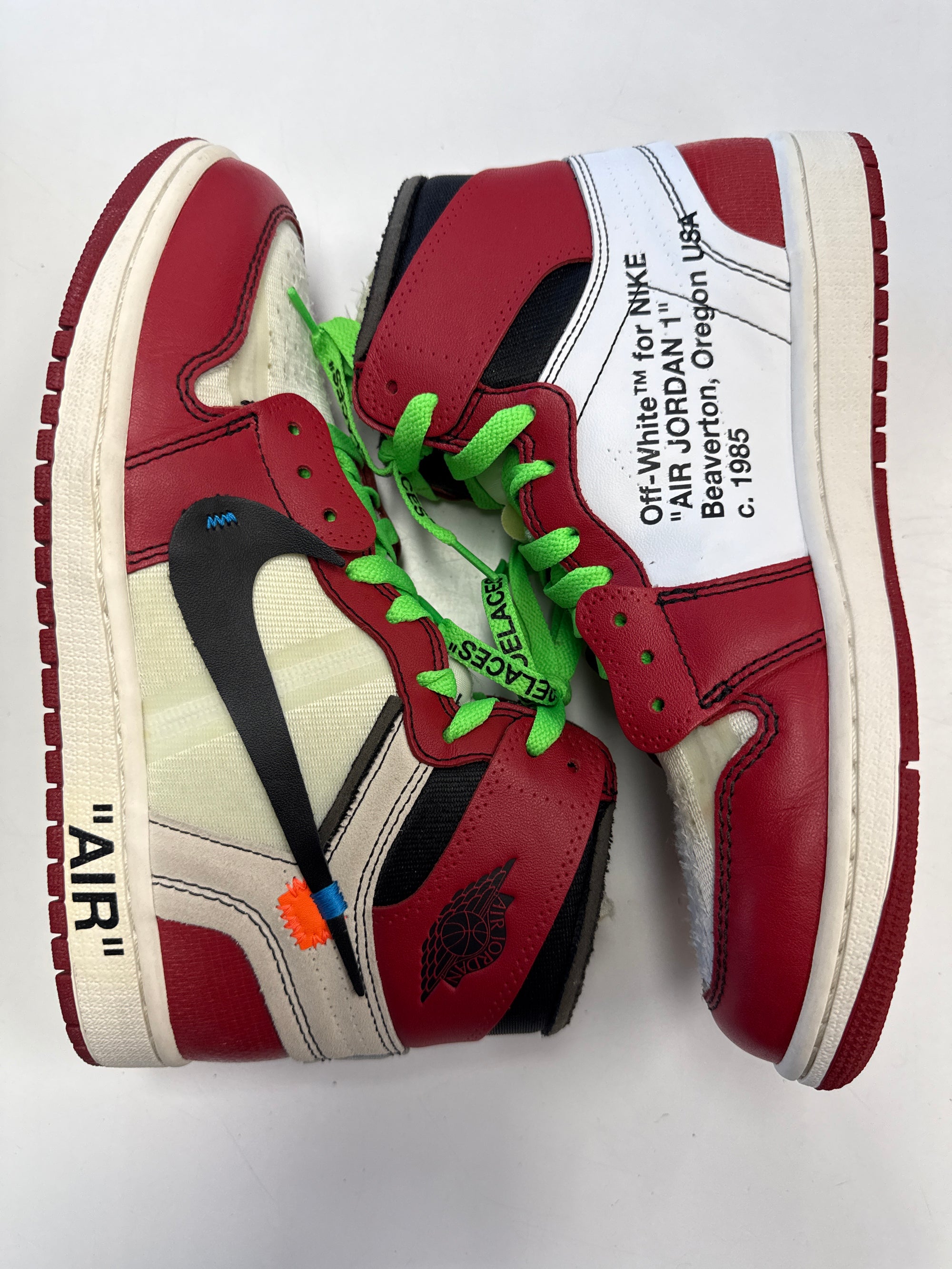 OFF WHITE AIR JORDAN 1 CHICAGO - SIZE 8 (WORN)