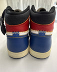 AIR JORDAN 1 HIGH UNION STORM BLUE - SIZE 10 (WORN)