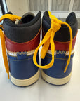 AIR JORDAN 1 HIGH UNION STORM BLUE - SIZE 8 (WORN)