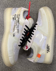 OFF WHITE AIR FORCE 1 LOW WHITE - SIZE 9.5 (WORN)
