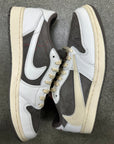 AIR JORDAN 1 LOW TRAVIS SCOTT REVERSE MOCHA - SIZE 9 (WORN) - SUPER CLEAN