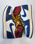 AIR JORDAN 1 HIGH UNION STORM BLUE - SIZE 8 (WORN)