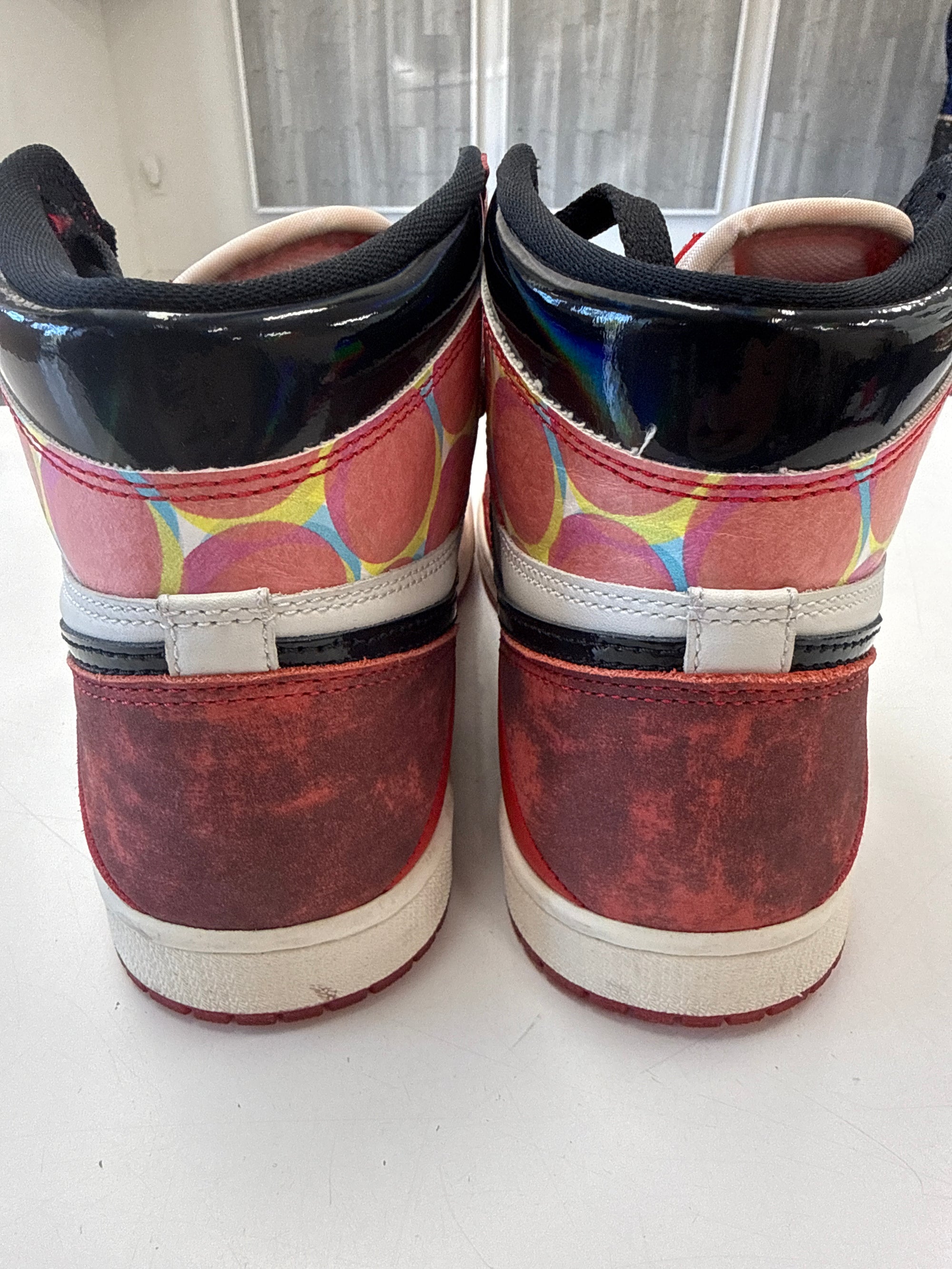AIR JORDAN 1 HIGH SPIDER MAN ACROSS THE SPIDER VERSE - SIZE 8 (WORN) - SUPER CLEAN