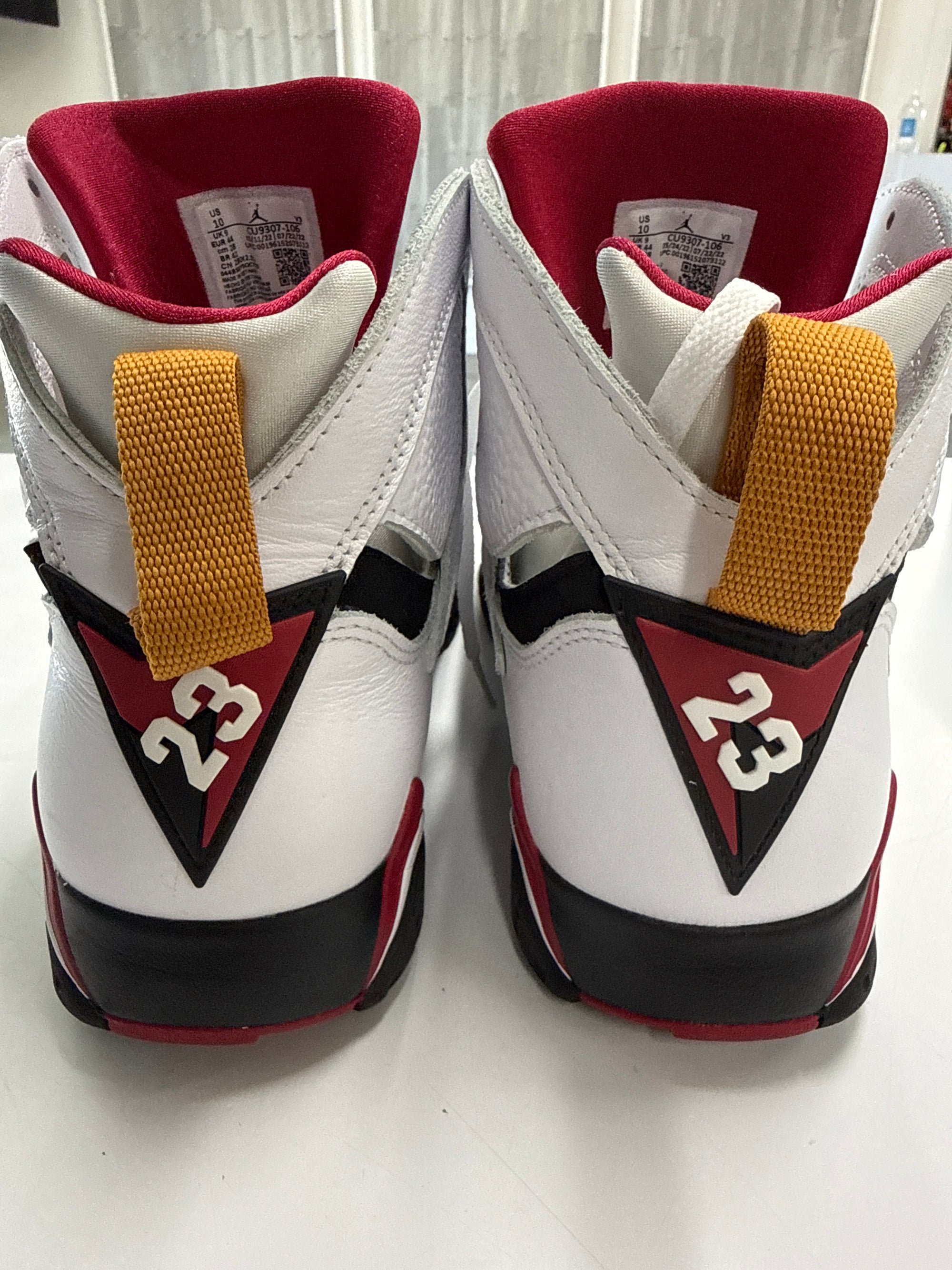 AIR JORDAN 7 CARDINAL 2022 - SIZE 10 (WORN)