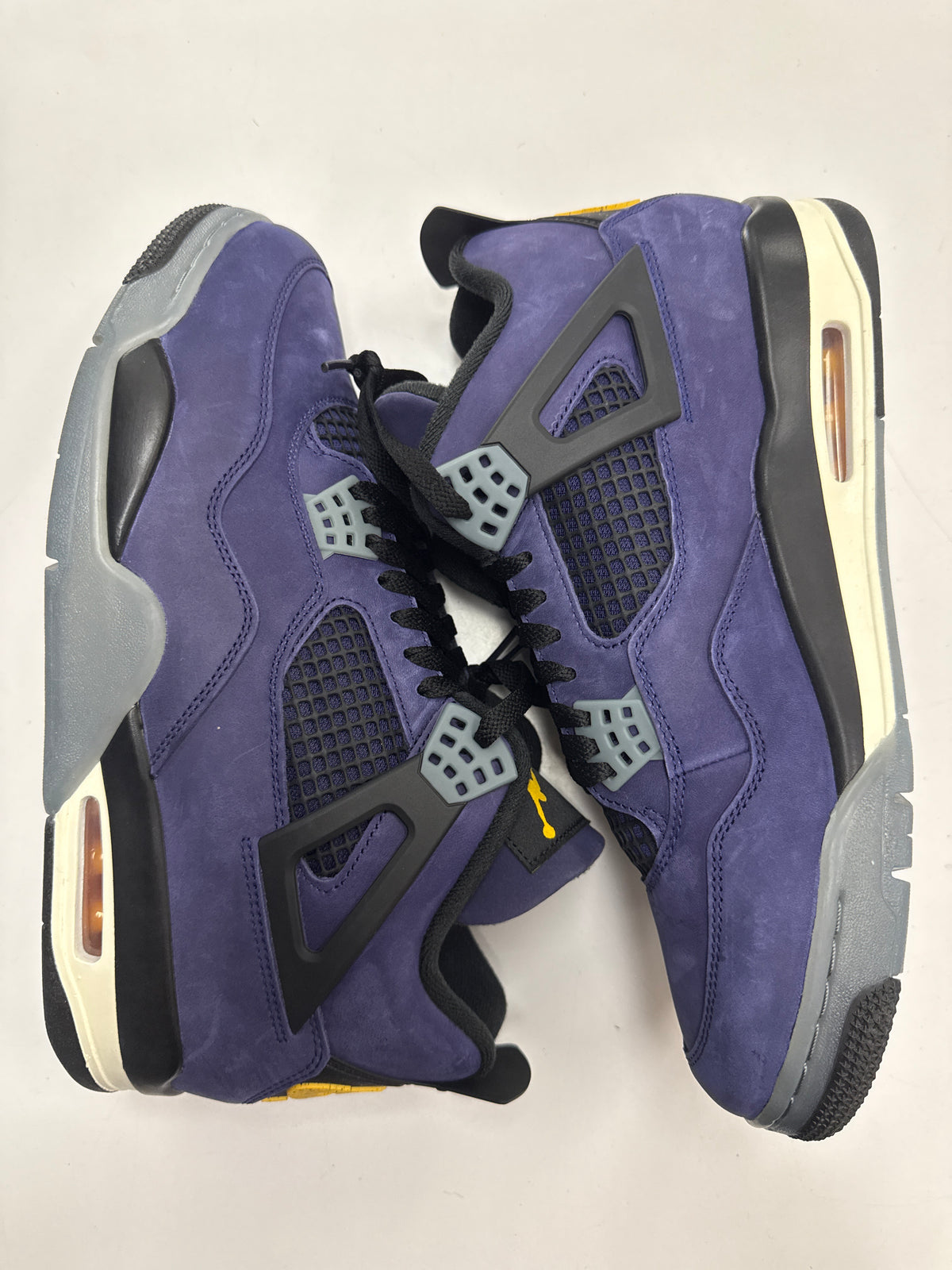 AIR JORDAN 4 LAKERS - SIZE 12 (WORN) - SUPER CLEAN