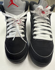 AIR JORDAN 5 OG BLACK METALLIC REIMAGINED GS - SIZE 7Y (WORN)