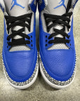 AIR JORDAN 3 VARSITY ROYAL - SIZE 10 (WORN)