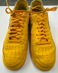 OFF WHITE AIR FORCE 1 LOW UNIVERSITY GOLD - SIZE 10 (WORN)