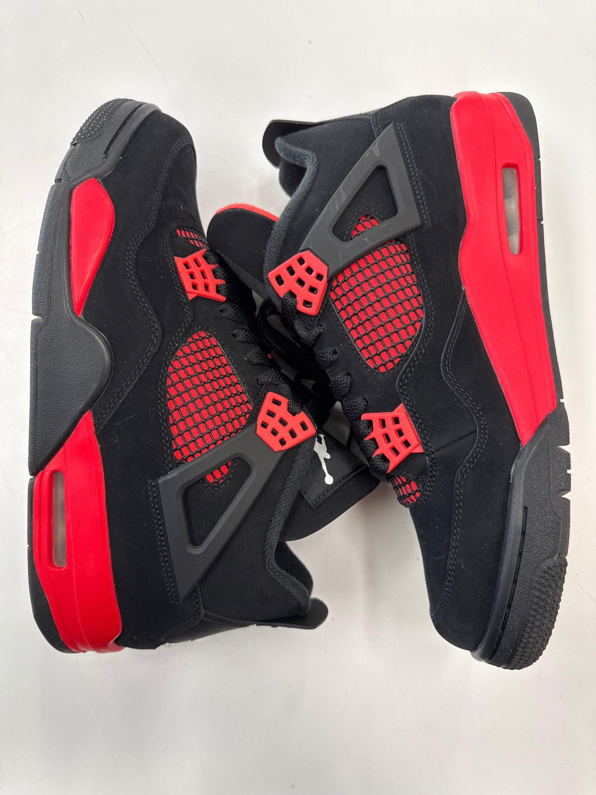 AIR JORDAN 4 RED THUNDER - SIZE 10 (WORN) - SUPER CLEAN