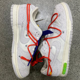 DUNK LOW OFF WHITE LOT 13 SIZE 8 (WORN)
