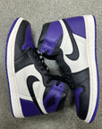 AIR JORDAN 1 HIGH COURT PURPLE 1.0 - SIZE 10.5 (WORN) - SUPER CLEAN