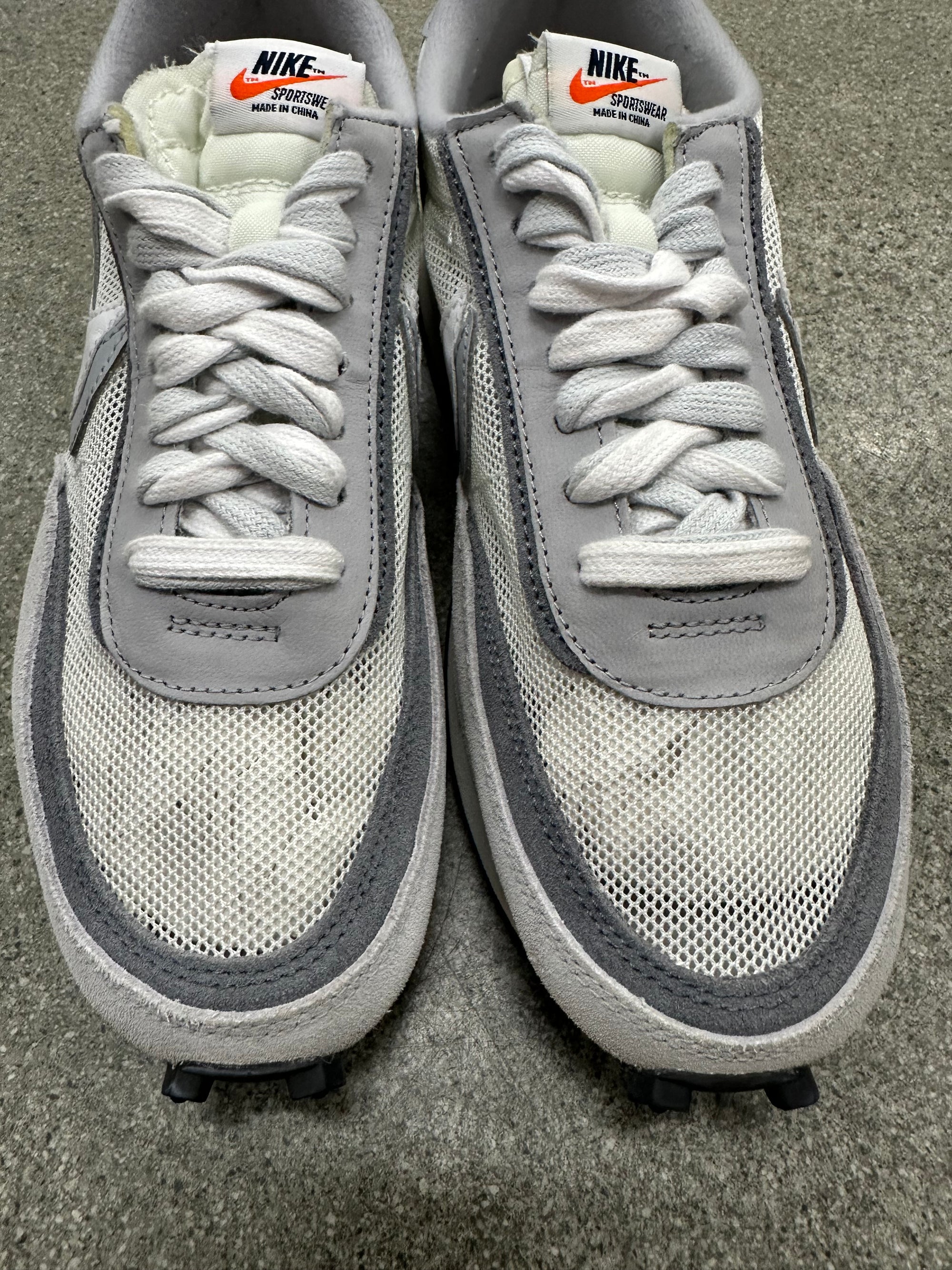 LDWAFFLE SACAI SUMMIT WHITE - SIZE 8.5 (WORN)