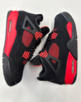AIR JORDAN 4 RED THUNDER - SIZE 10 (WORN) - DAMAGED LID