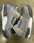 AIR JORDAN 3 COOL GREY - SIZE 9.5 (WORN)