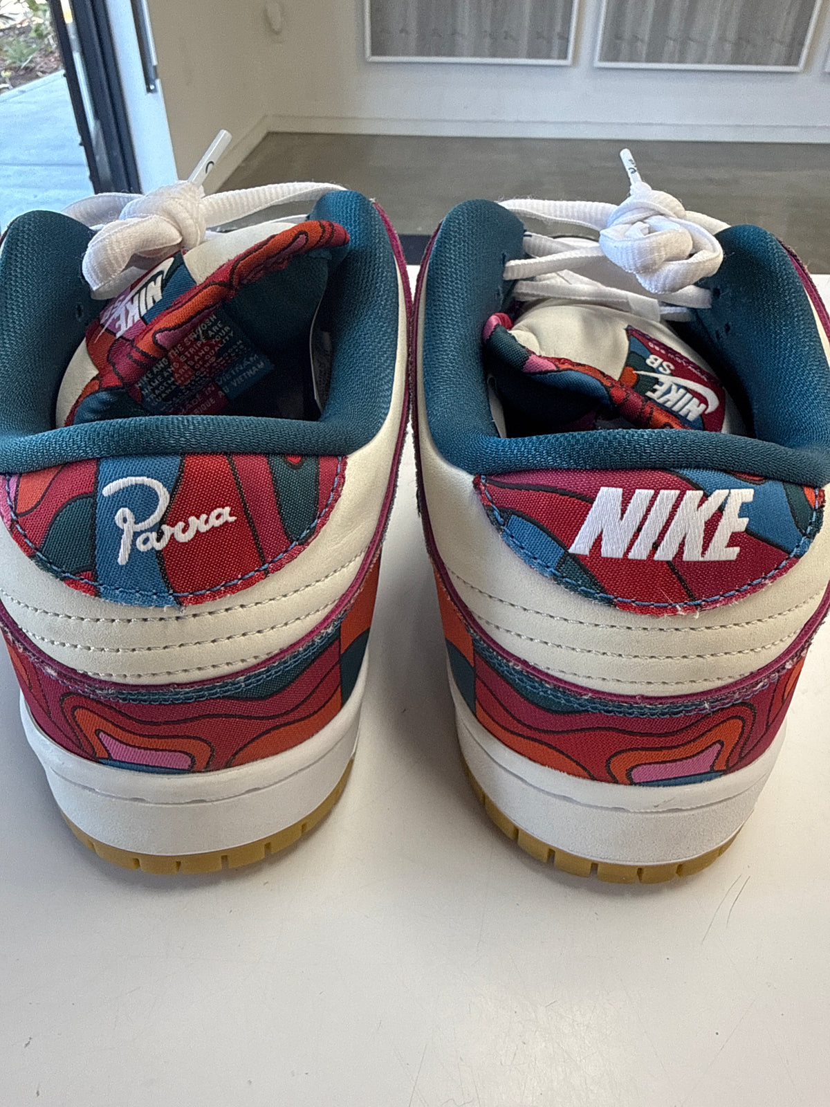 SB DUNK LOW PRO PARRA ABSTRACT ART - SIZE 13 (WORN)
