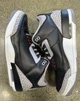 AIR JORDAN 3 BLACK CEMENT 2024 - SIZE 12 (WORN)