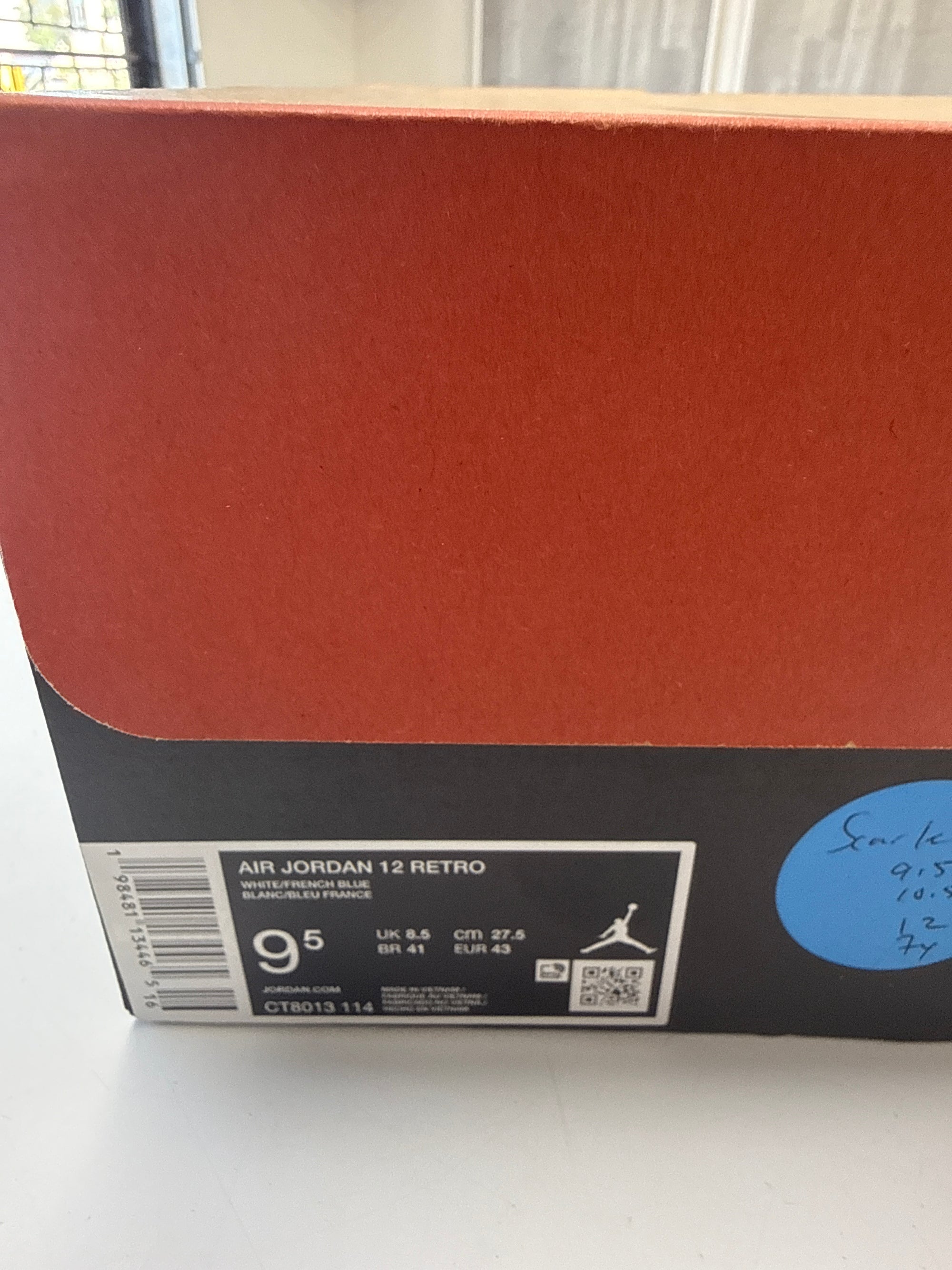 AIR JORDAN 12 FRENCH BLUE 2025 - SIZE 9.5 (WORN)