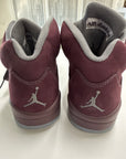 AIR JORDAN 5 BURGUNDY 2023 - SIZE 9.5 (WORN)