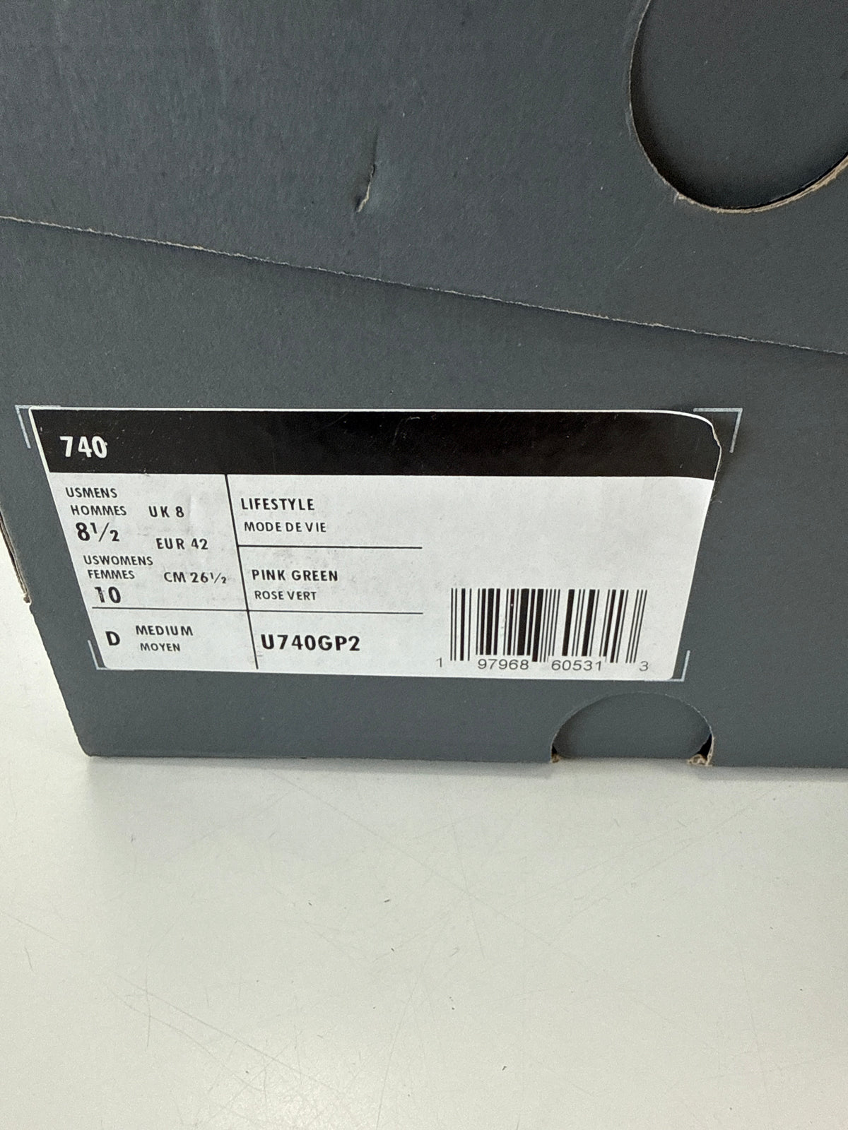 NEW BALANCE 740 CONCEPTS SAQINEE - SIZE 8.5 (WORN)