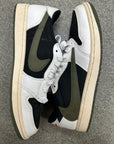 AIR JORDAN 1 LOW TRAVIS SCOTT OLIVE - SIZE 12W/10.5M (WORN)