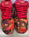 SB DUNK LOW THE WIZARD OF OZ POPPY FIELD - SIZE 8 (WORN)