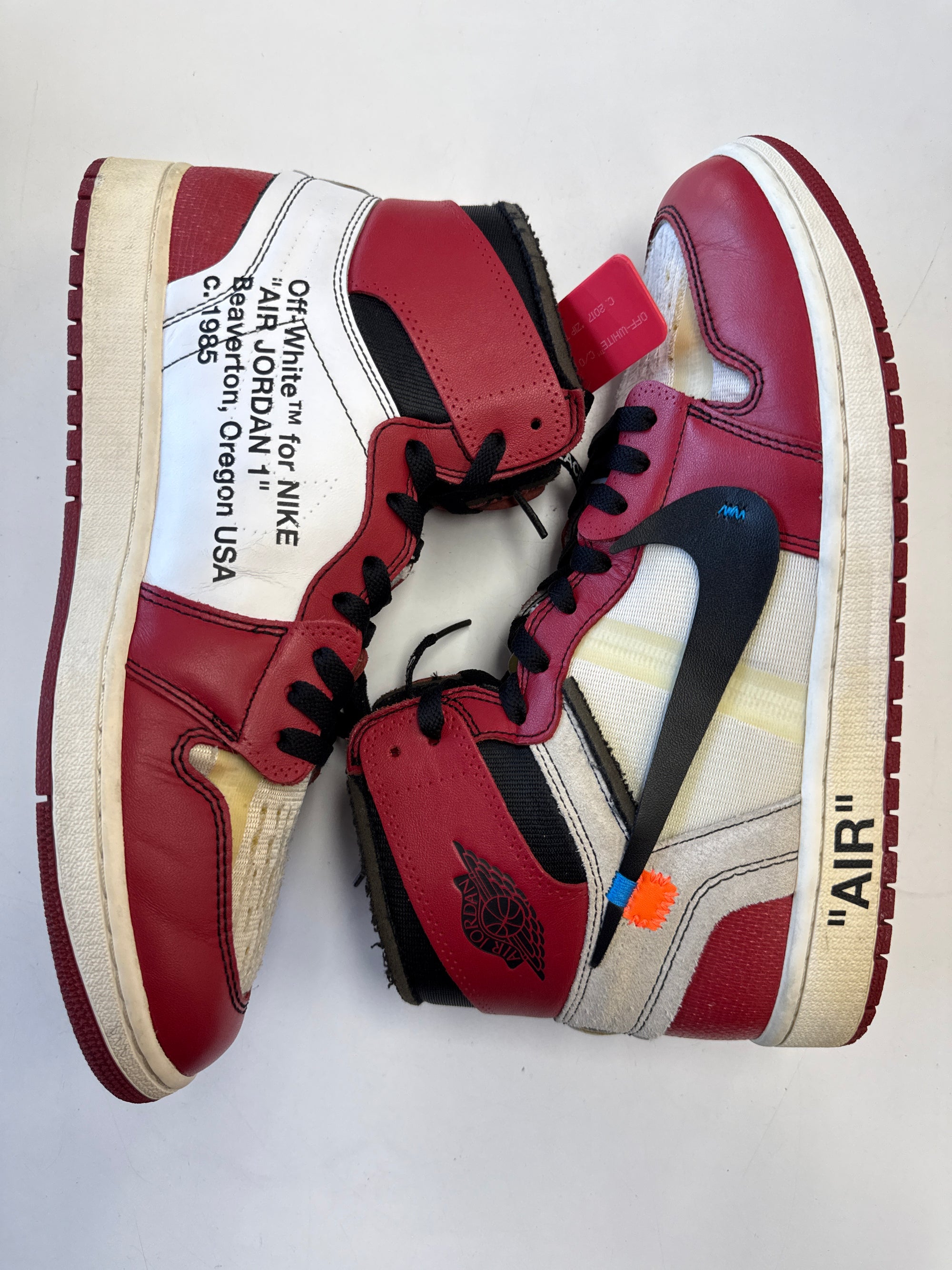 OFF WHITE AIR JORDAN 1 HIGH CHICAGO - SIZE 12 (WORN)