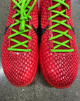 KOBE 6 PROTRO REVERSE GRINCH - SIZE 10 (WORN)