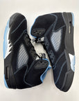 AIR JORDAN 5 BLACK UNIVERSITY BLUE 2026 - SIZE 11.5 (WORN