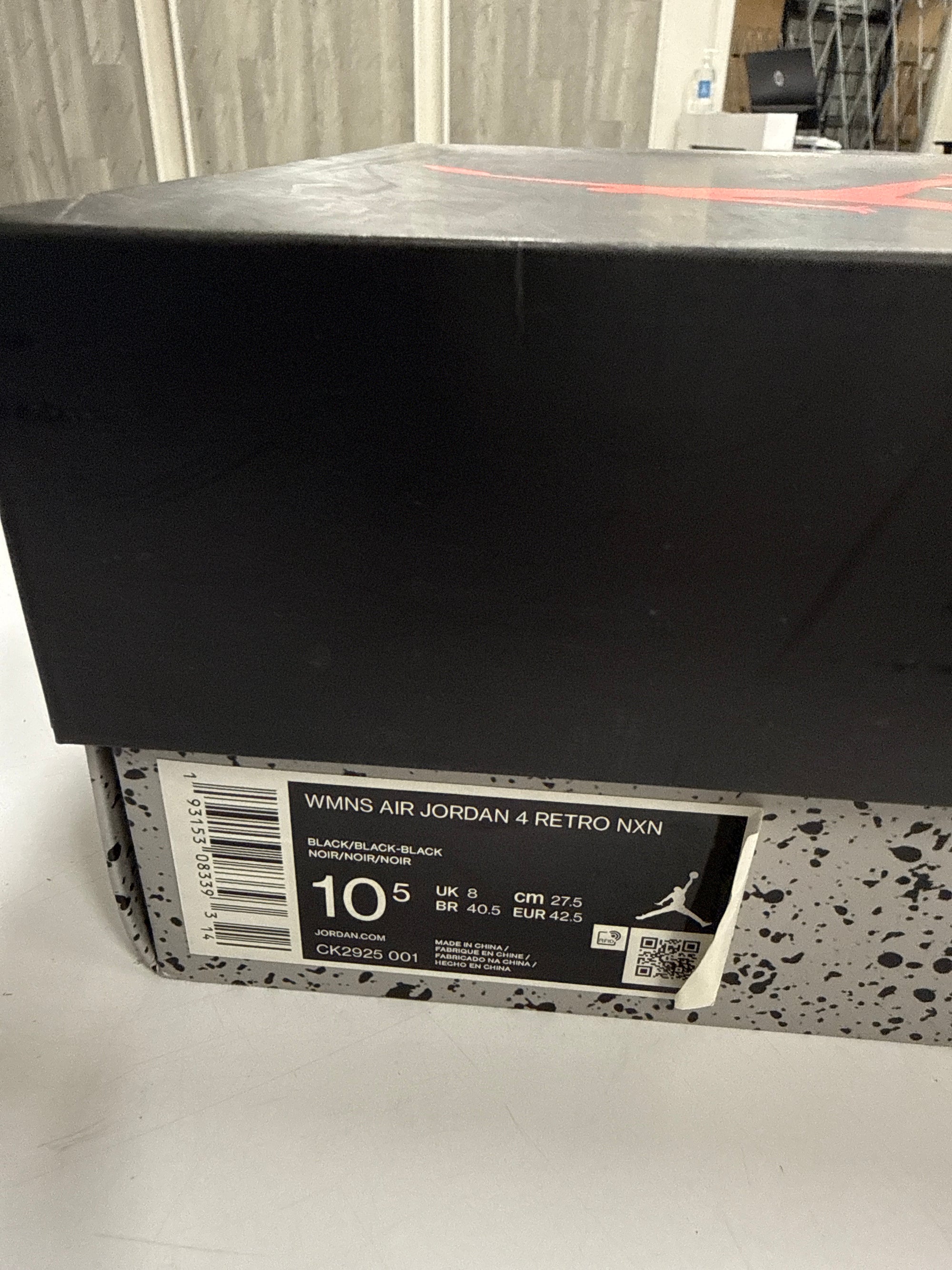 WMNS AIR JORDAN 4 OLIVIA KIM NO COVER - SIZE W10.5 M9 (WORN)