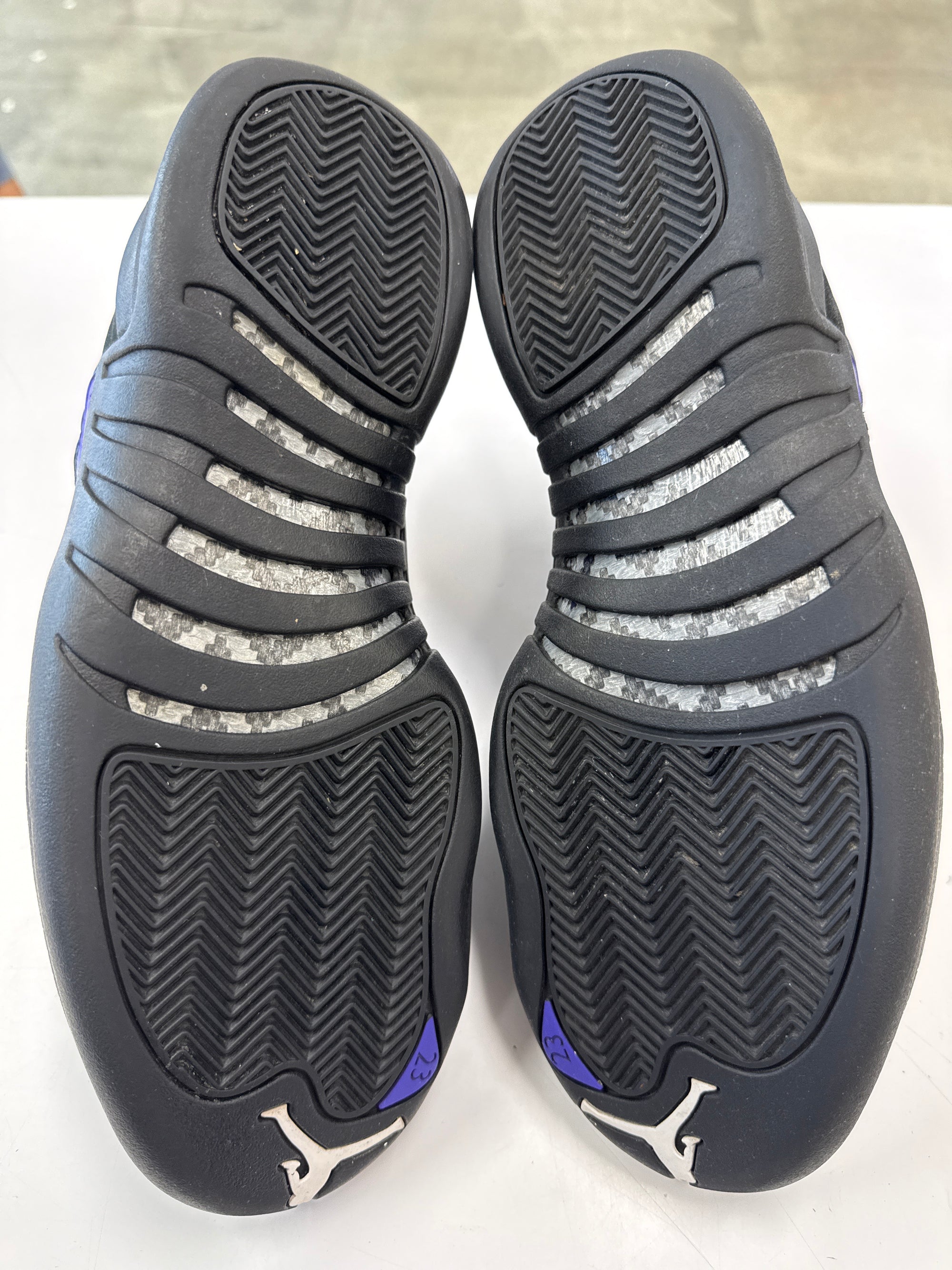 AIR JORDAN 12 DARK CONCORD - SIZE 10 (WORN)