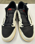 WMNS AIR JORDAN 1 LOW TRAVIS SCOTT OLIVE - SIZE W13 M11.5 (WORN)