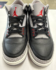 AIR JORDAN 3 OG BLACK CEMENT 2024- SIZE 8 (WORN)